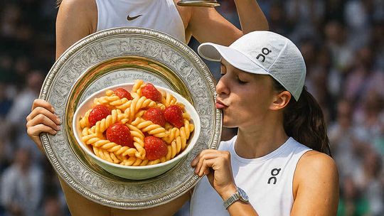 Iga Świątek i makaron z truskawkami - hit TikToka!