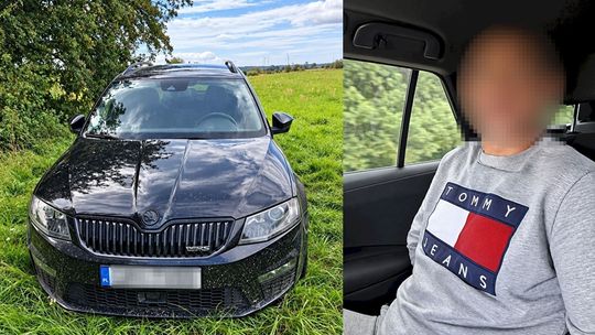 Podejrzany o kradzież skody zatrzymany. Znaleziono przy nim narkotyki