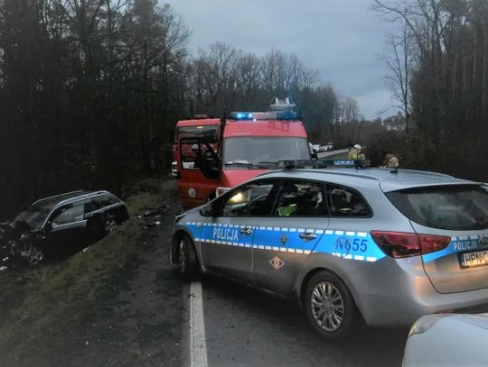 Cztery osoby ranne w wypadku na drodze między Kwidzynem a Sztumem