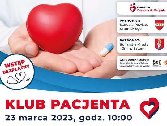 Fundacja „Z sercem do pacjenta” otwiera Pierwszy Klub Pacjenta w Sztumie!