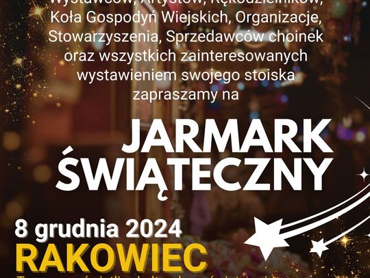 JARMARK ŚWIĄTECZNY - INFORMACJA DLA WYSTAWCÓW