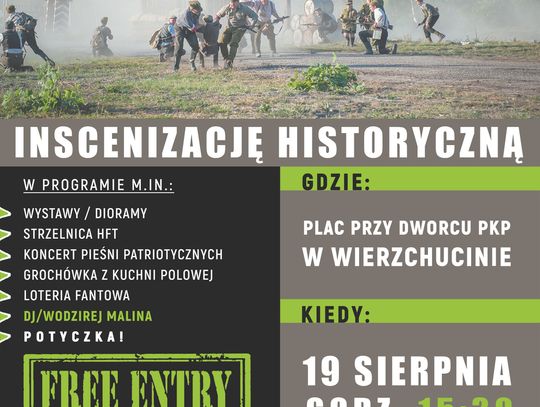 PO SĄSIEDZKU: Zapraszamy na XII inscenizację historyczną w Wierzchucinie!