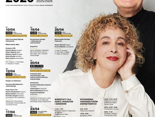 Polska Filharmonia Bałtycka im. Fryderyka Chopina w Gdańsku zaprasza na koncerty symfoniczne i wydarzenia w kwietniu 2026 Polska Filharmonia Bałtycka im. Fryderyka Chopina w Gdańsku zaprasza na koncerty symfoniczne i wydarzenia w kwietniu 2026