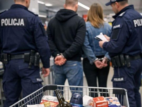 Zakupy przy kasie samoobsługowej skończyły się zarzutami dla pewnej pary