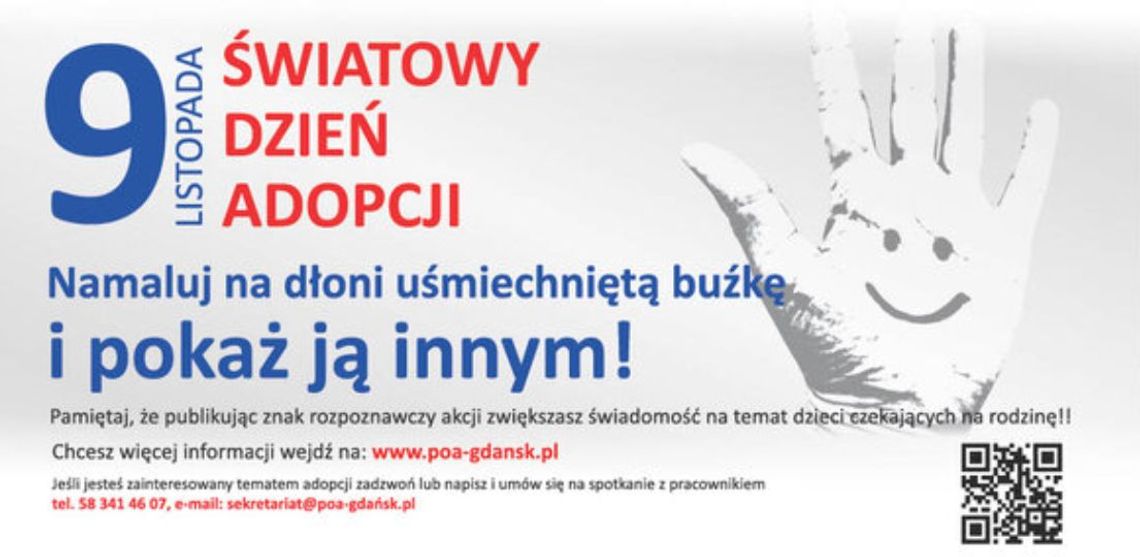 9.11.2023 - Ważny dzień w kalendarzu. Światowy Dzień Adopcji