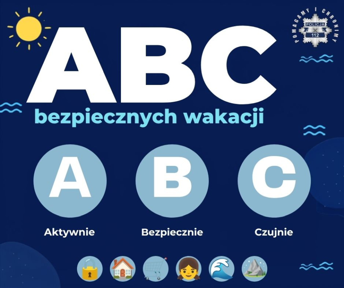ABC Bezpiecznych Wakacji. Policjanci ruszają z letnią akcją informacyjną