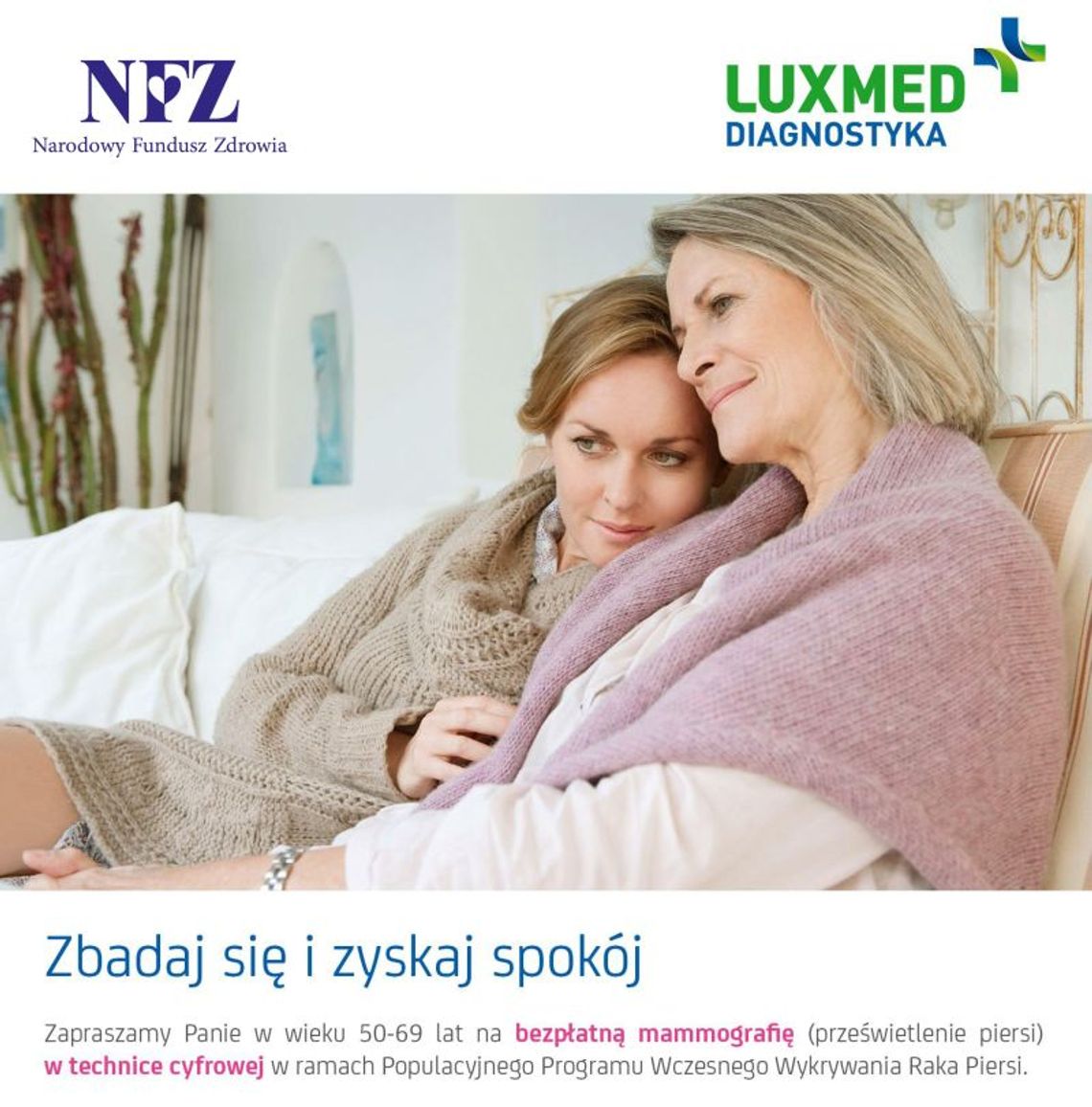 Bezpłatna mammografia w mobilnej pracowni mammograficznej LUX MED w sierpniu w Prabutach, Ryjewie, Sadlinkach