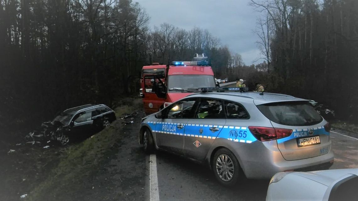 Cztery osoby ranne w wypadku na drodze między Kwidzynem a Sztumem