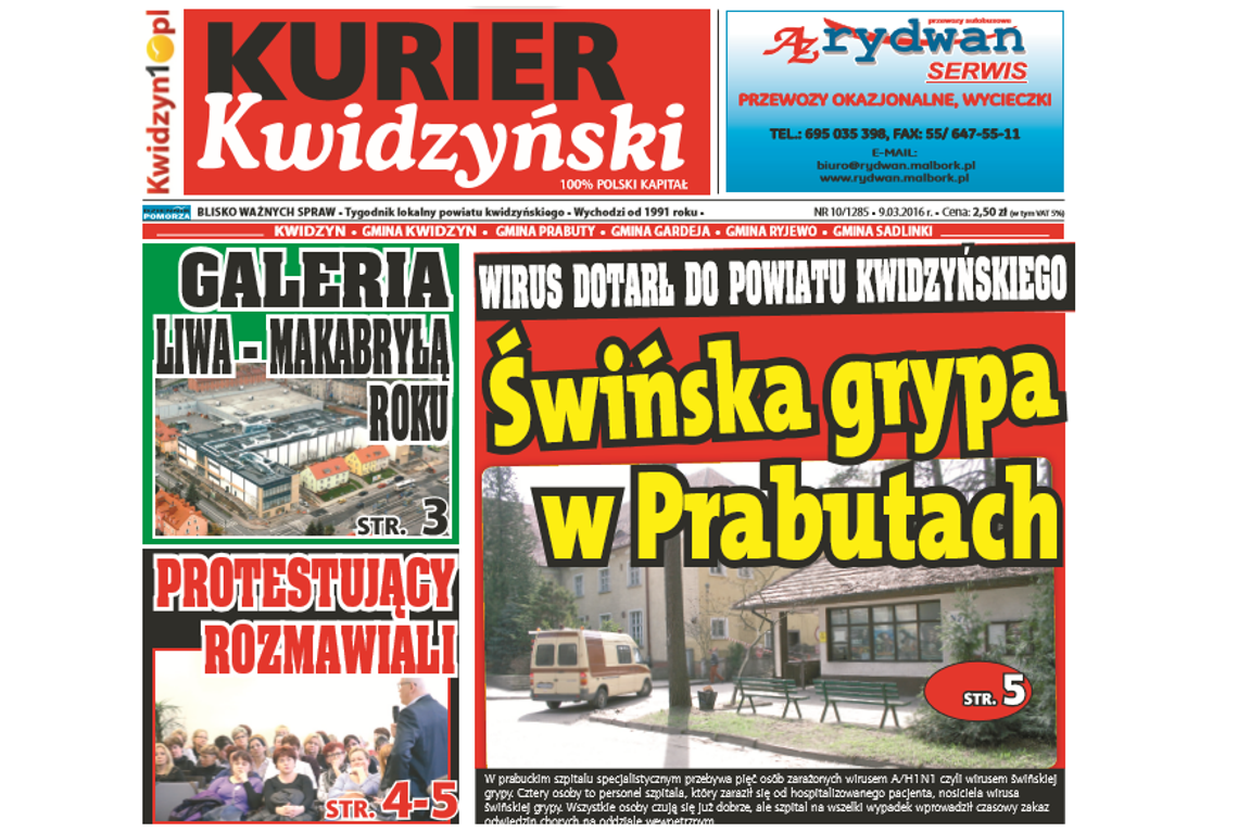 Czytaj Kurier Kwidzyński - już w kioskach Czytaj Kurier Kwidzyński - już w kioskach