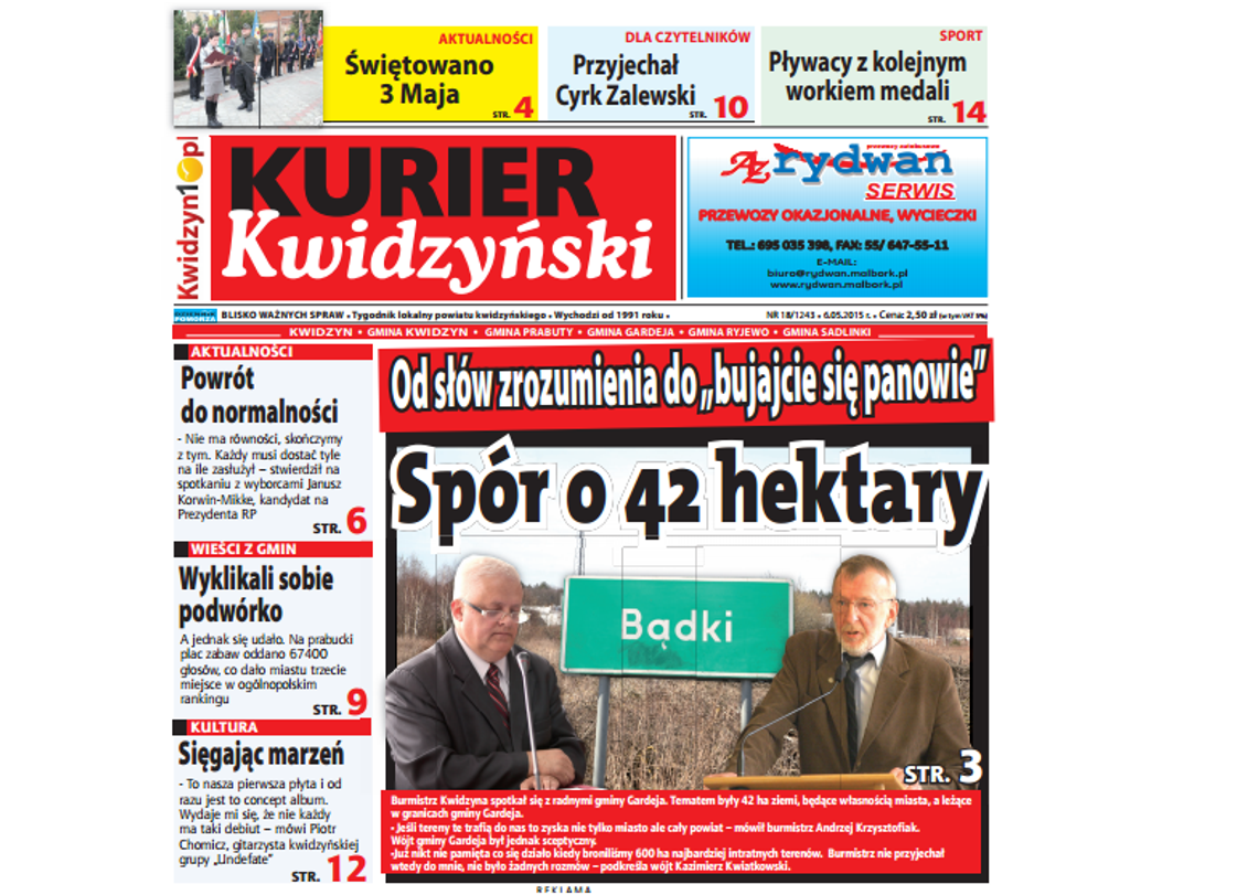 Czytaj najnowszy Kurier Kwidzyński Czytaj najnowszy Kurier Kwidzyński