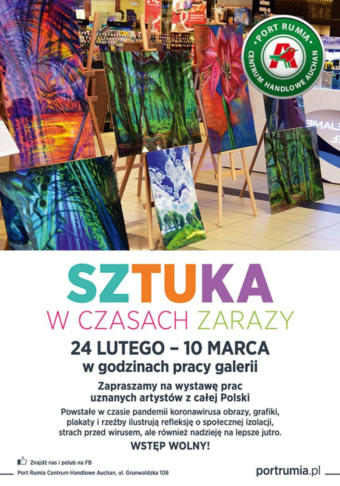 Druga edycja wystawy „Sztuka w czasach zarazy” w Porcie Rumia