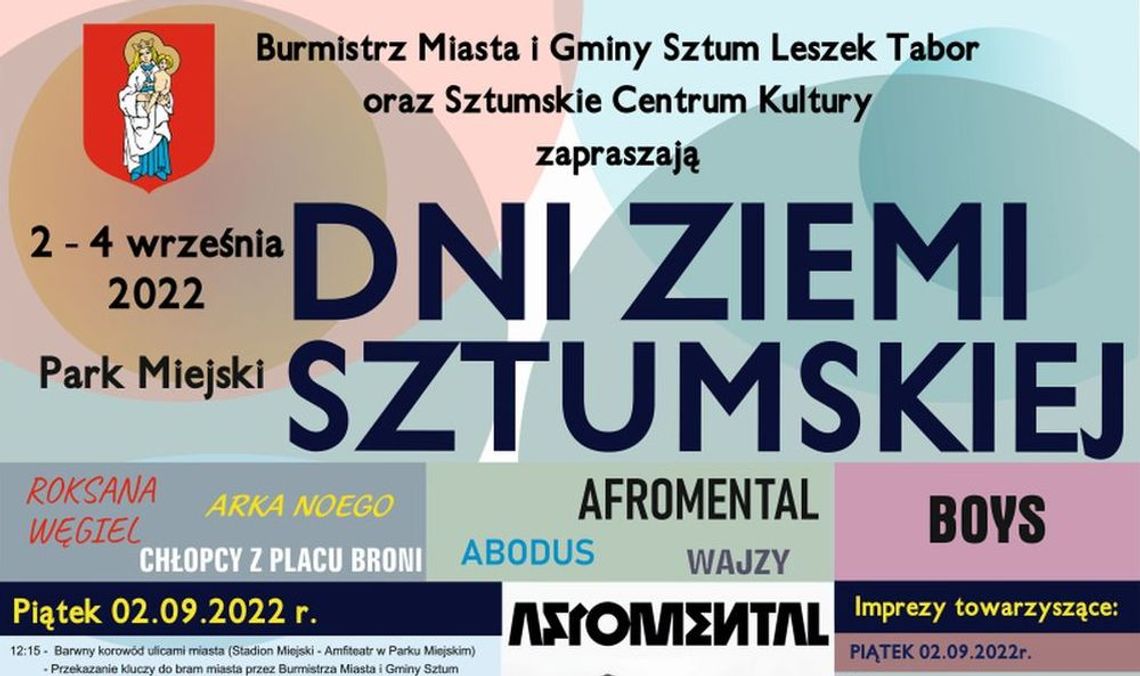 Dziś startują Dni Ziemi Sztumskiej! Na scenie Roksana Węgiel, zespół Boys i Afromental!