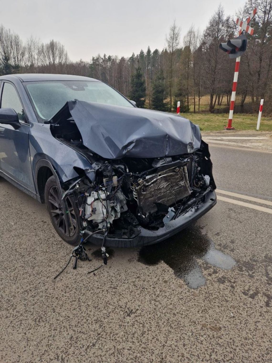 Fatalne zderzenie osobówki z szynobusem Fatalne zderzenie osobówki z szynobusem