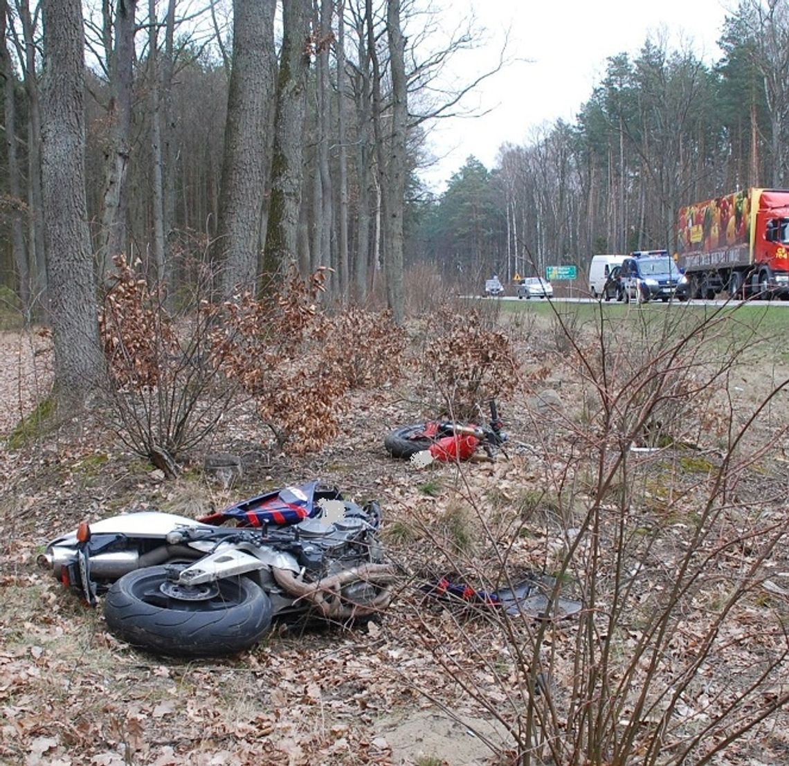 Groźny wypadek motocyklisty