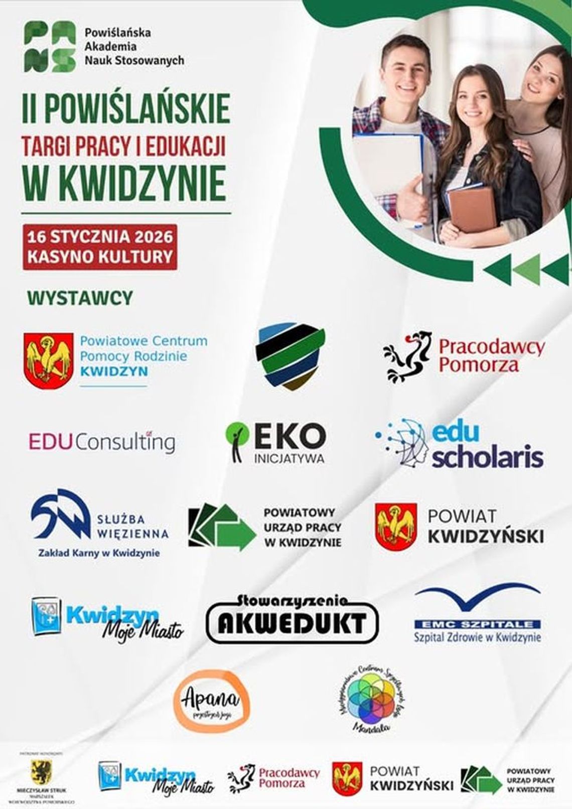 II Powiślańskie Targi Pracy i Edukacji z Powiślańską Akademią Nauk Stosowanych w Kwidzynie