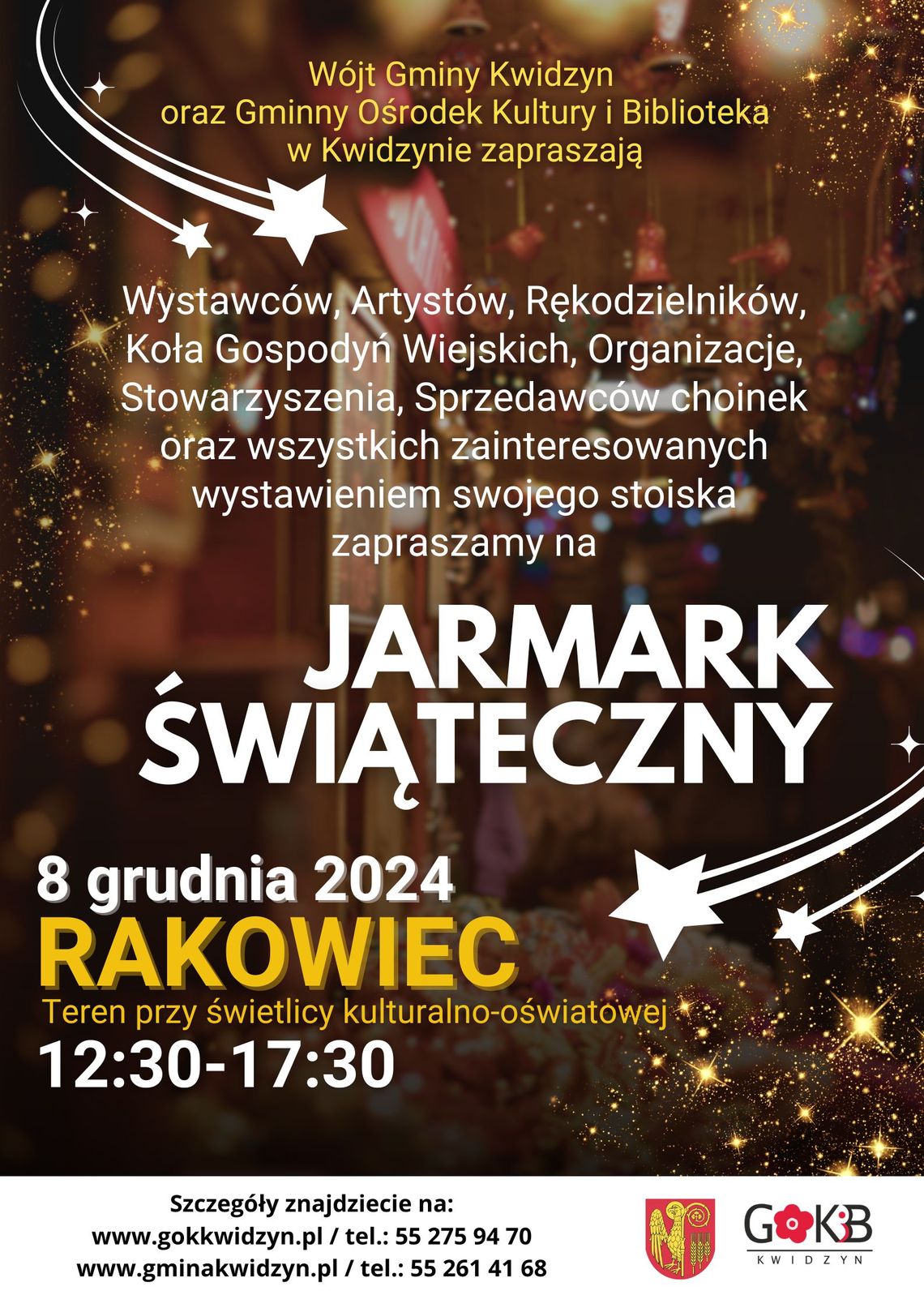 JARMARK ŚWIĄTECZNY - INFORMACJA DLA WYSTAWCÓW