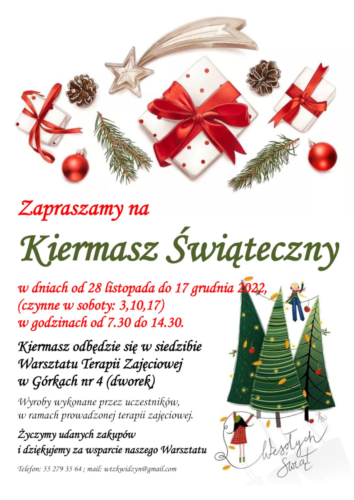 Kwidzyński Kiermasz Świąteczny rozpocznie się 28 listopada