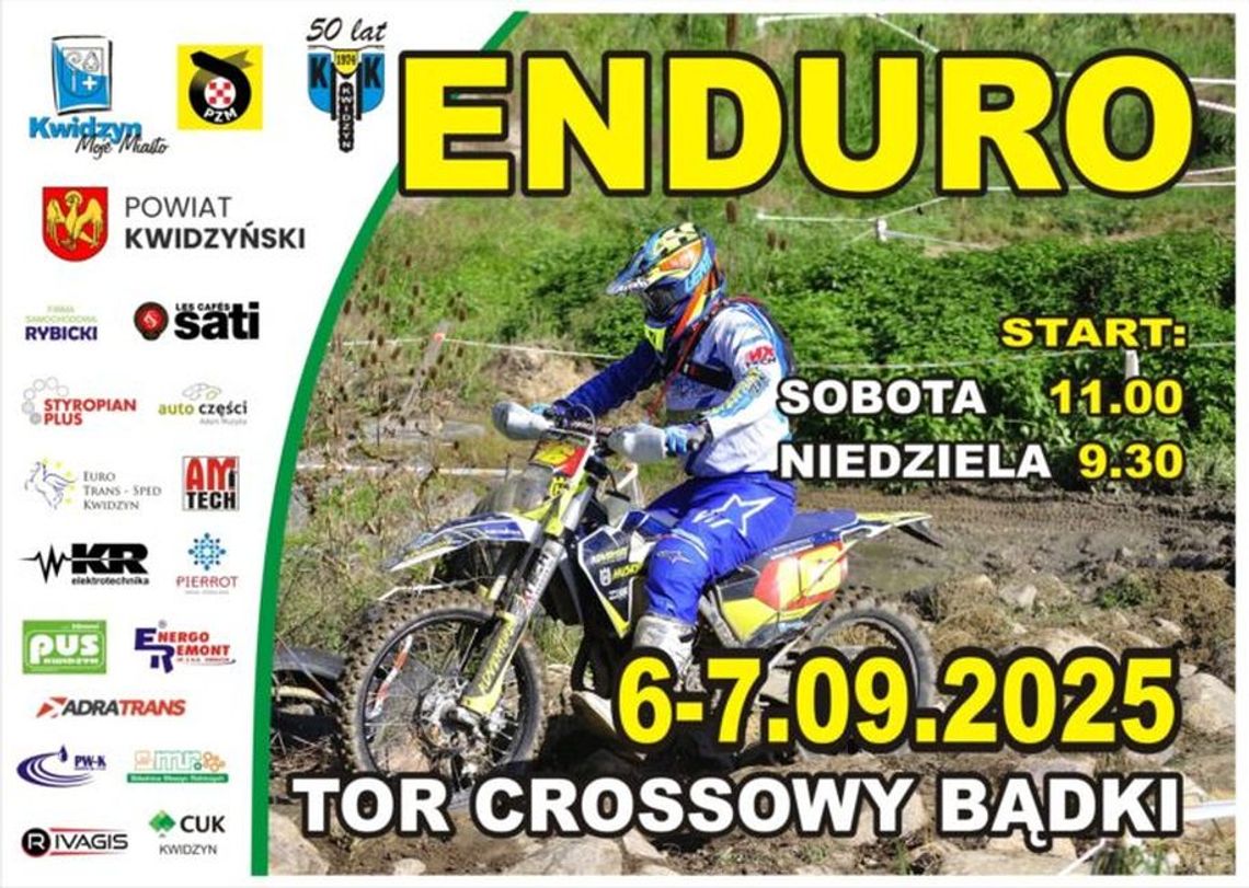 Mistrzostwa Polski i Puchar Polski Enduro -  6 i 7 września 2025 roku