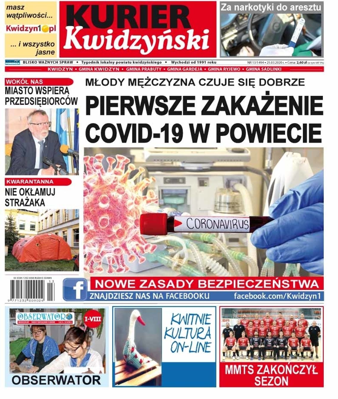 Najnowsze wydanie Kuriera Kwidzyńskiego już w sprzedaży