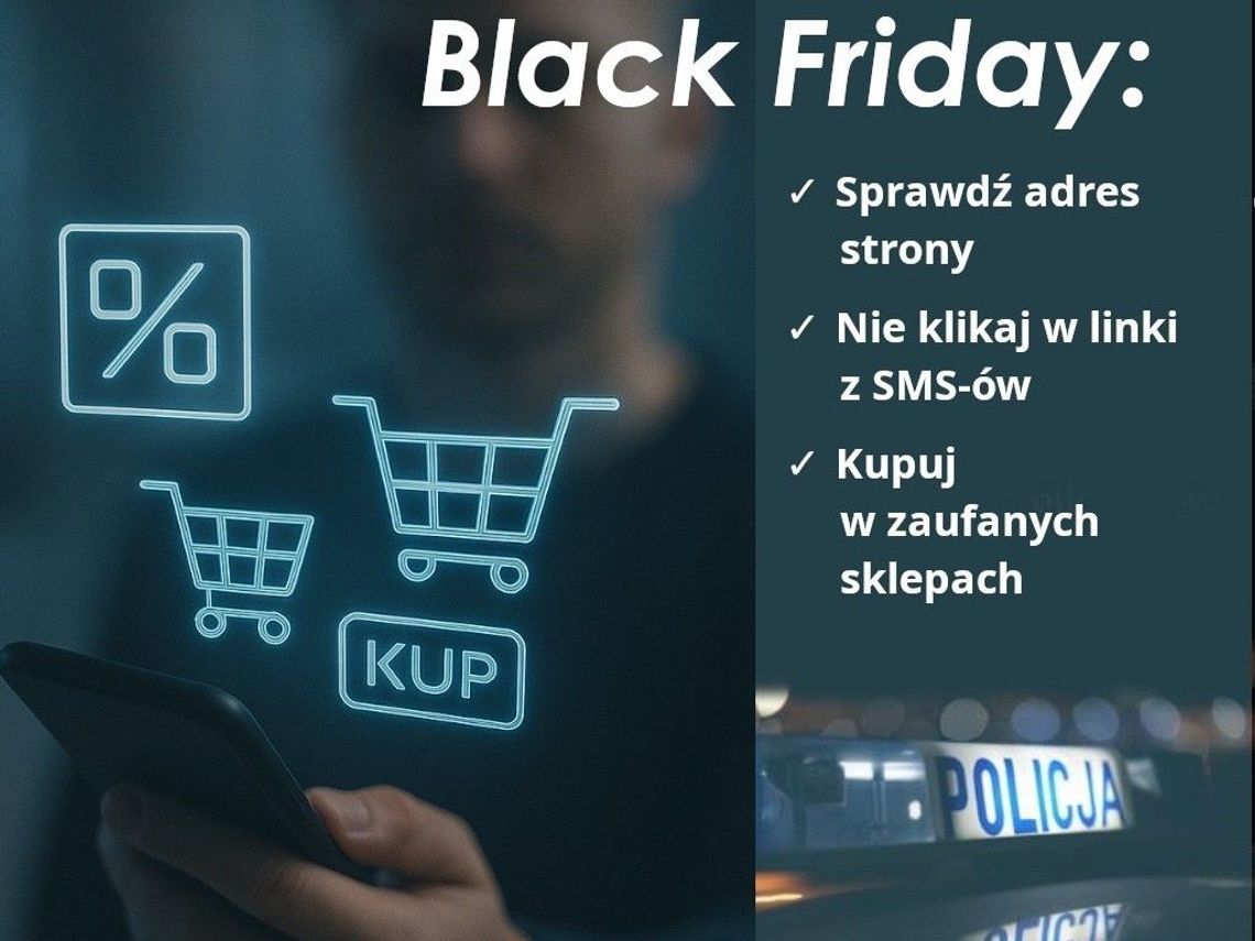 POLICJA APELUJE O OSTROŻNOŚĆ PODCZAS WYPRZEDAŻY „BLACK FRIDAY”