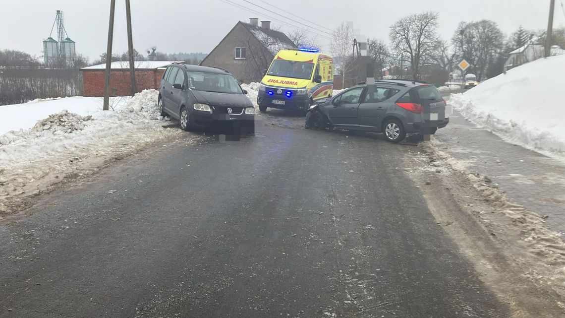 Poważny wypadek w Tymawie. Uwaga dziś bardzo trudne warunki na drogach
