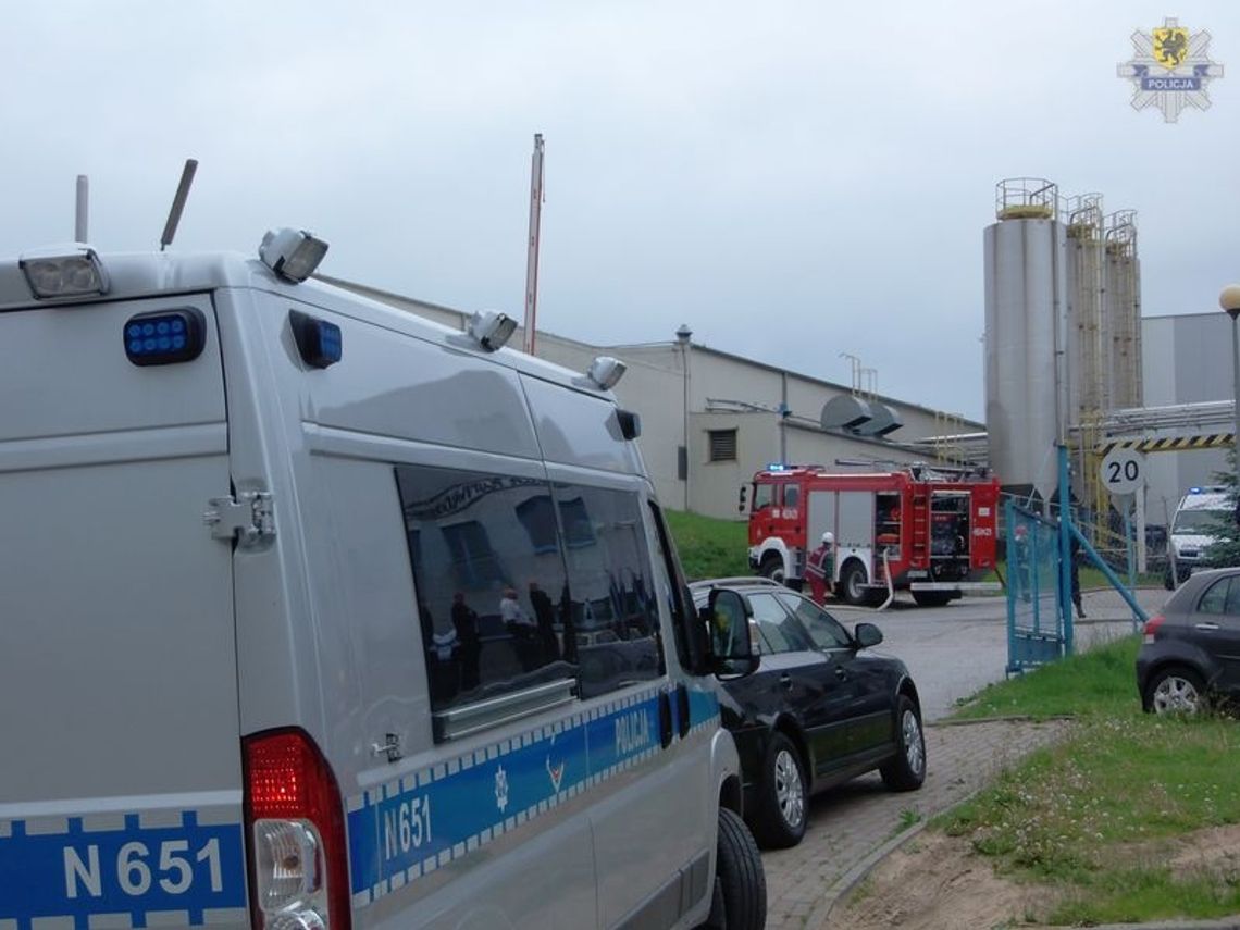 Pożar w fabryce, ćwiczenia służb ratunkowych Pożar w fabryce, ćwiczenia służb ratunkowych