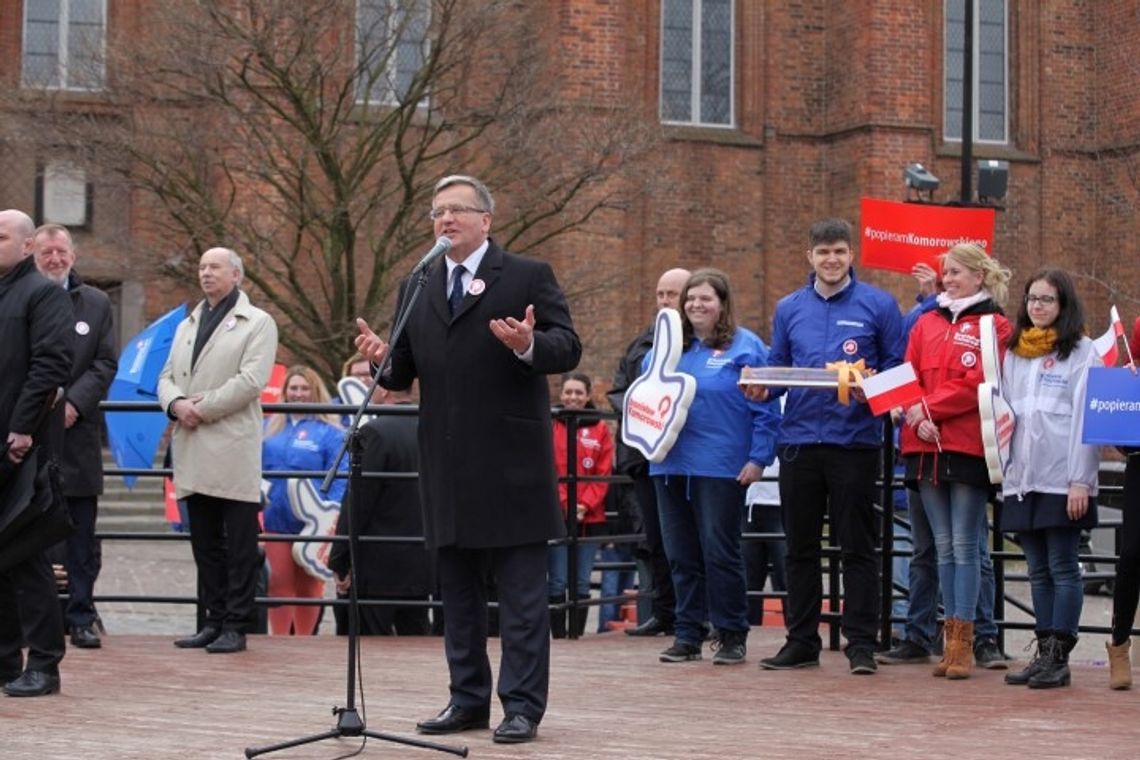 Prezydent Bronisław Komorowski odwiedził Kwidzyn