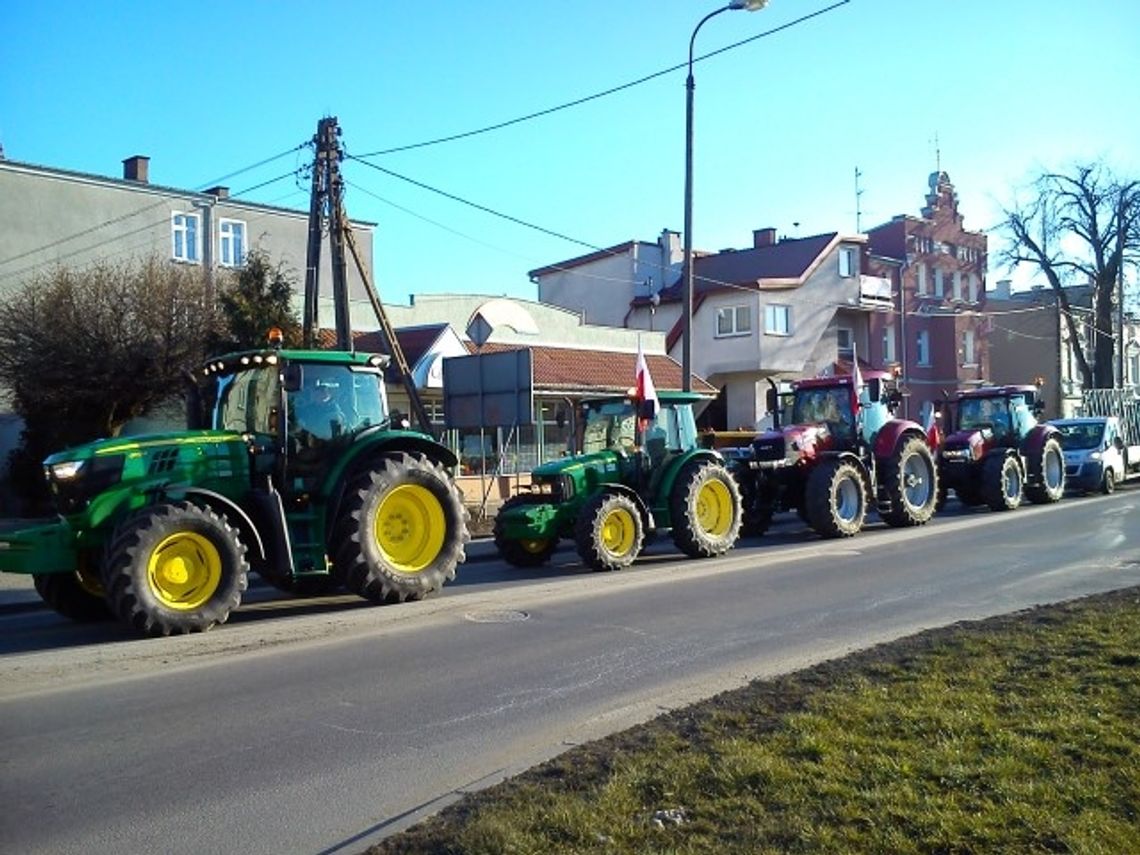Rolniczy protest na ulicach Kwidzyna Rolniczy protest na ulicach Kwidzyna