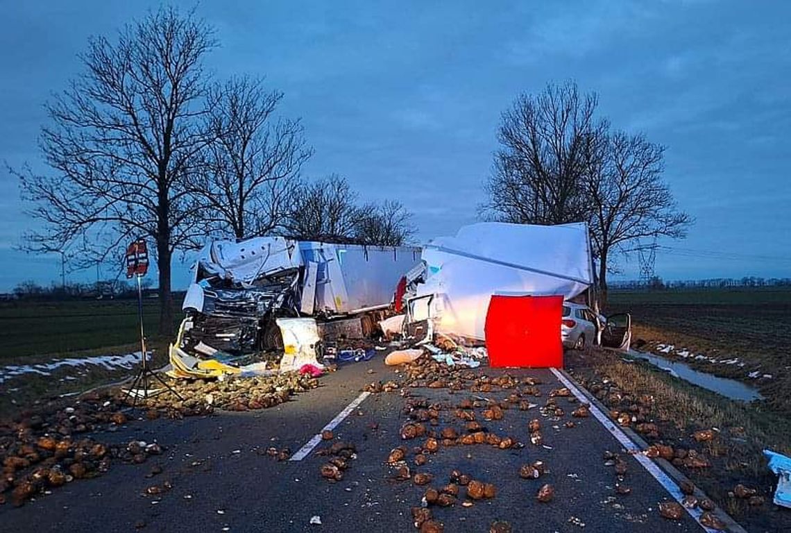 Tragiczny wypadek na drodze krajowej nr 22. Nie żyją dwie osoby...