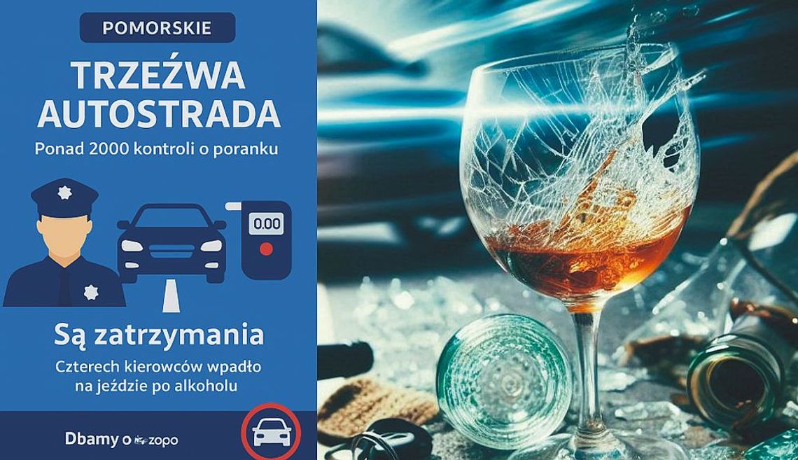 TRZEŹWA AUTOSTRADA. Ponad 2000 kontroli o poranku TRZEŹWA AUTOSTRADA. Ponad 2000 kontroli o poranku