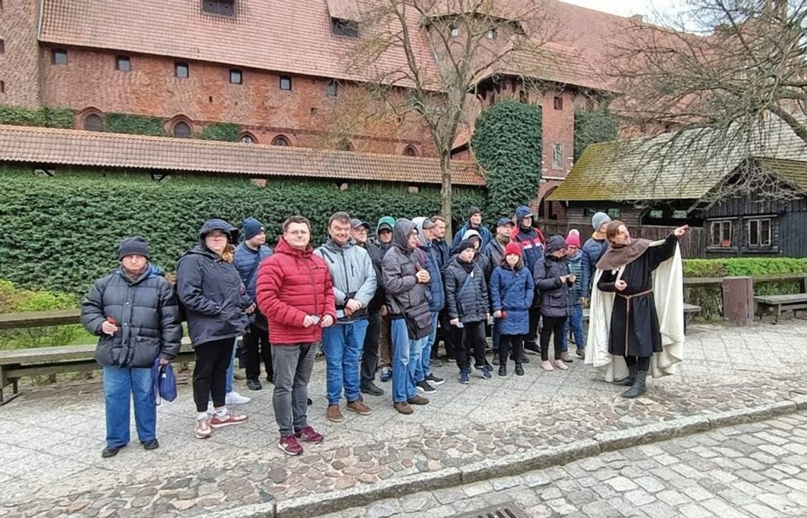Uczestnicy WTZ w malborskim zamku
