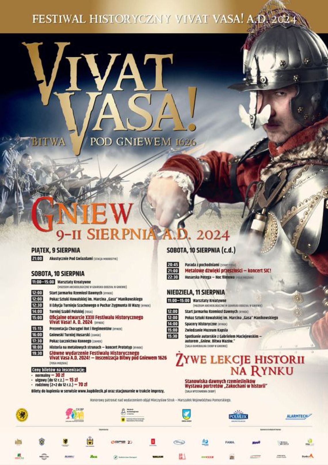 VIVAT VASA 2024 - 9-11,08,2024r. - BITWA POD GNIEWEM