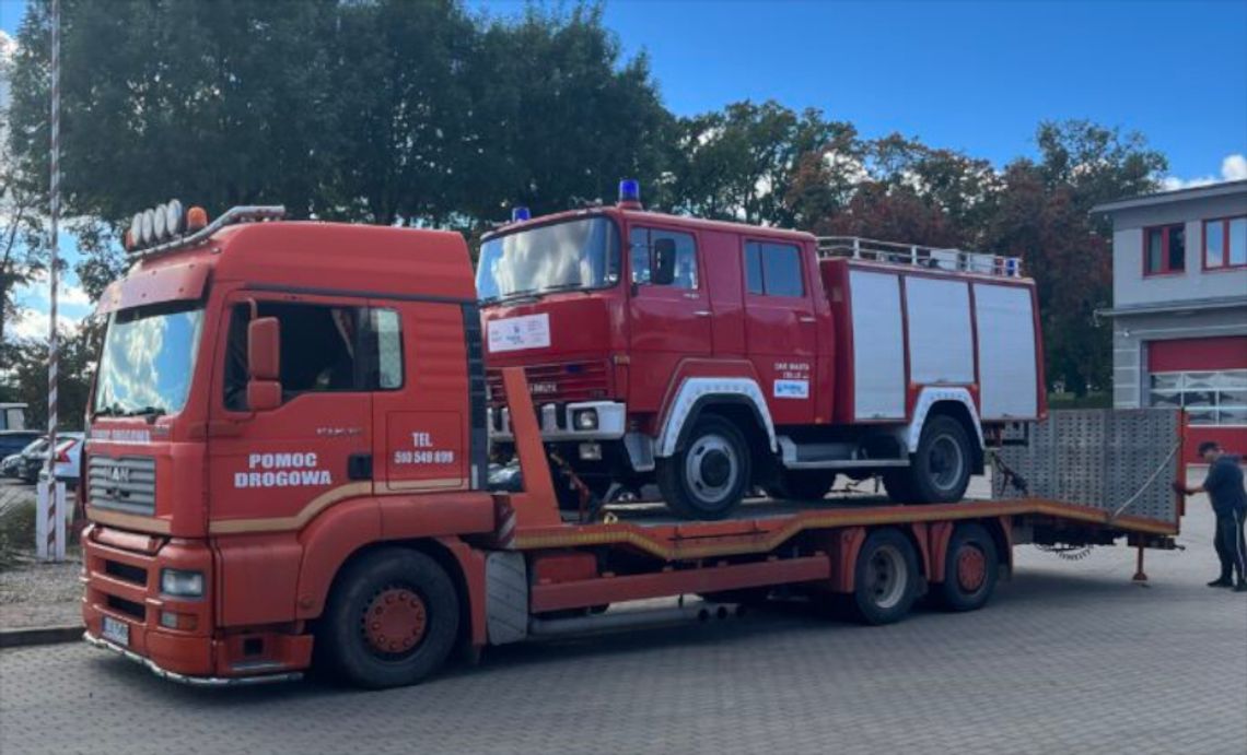 Wóz ratowniczo-gaśniczy trafił do naszych Ukraińskich partnerów
