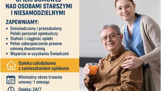 Opieka Seniora z Zamieszkaniem 24h - Zamów Opiekunkę Kwidzyn Całe Pomorskie/ Opiekunka 24h