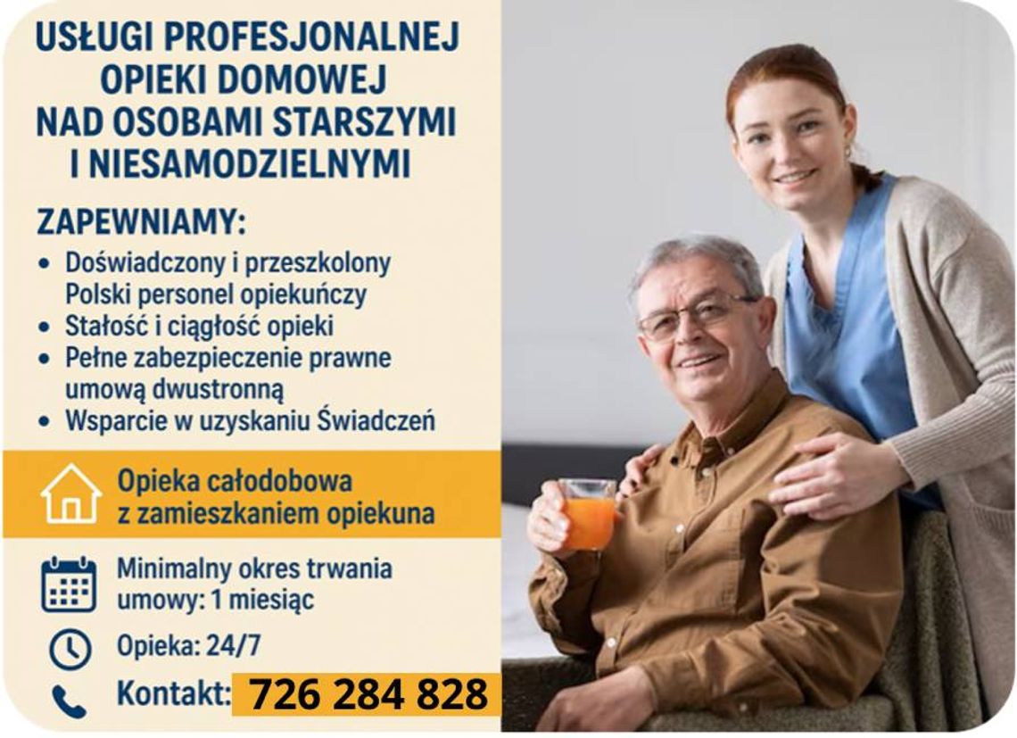 Opieka Seniora z Zamieszkaniem 24h - Zamów Opiekunkę Kwidzyn Całe Pomorskie/ Opiekunka 24h