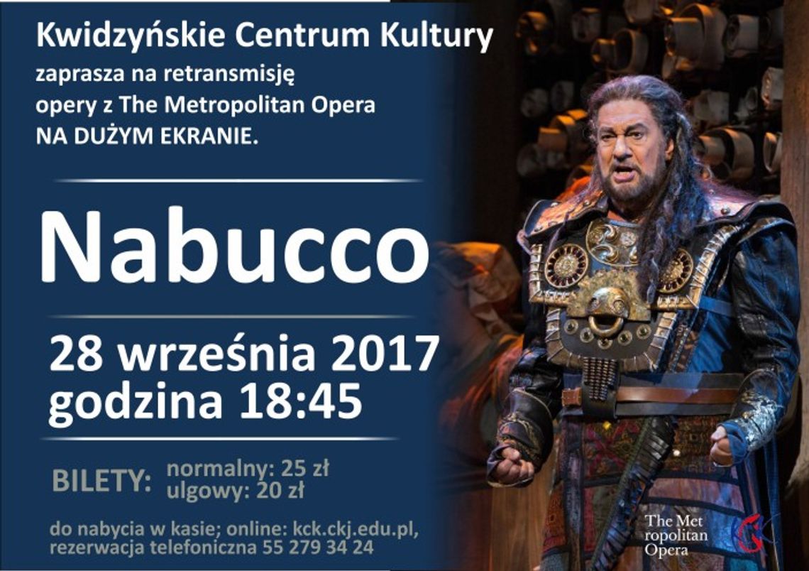 Retransmisja opery NABUCCO.