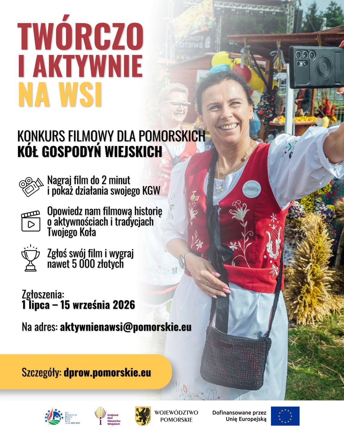 Twórczo aktywnie na wsi! Nagraj film i wygraj nagrody w konkursie KGW